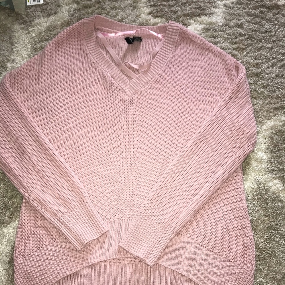 Criss Cross High Low Sweater